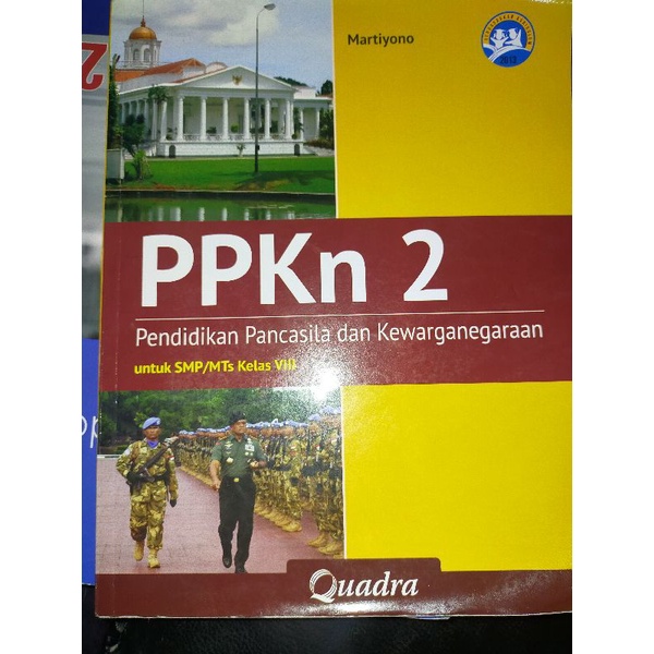 Preloved) Buku PPKN 2Untuk SMP kelas 8 VIII
Kurikulum 2013
Penerbit Quadra