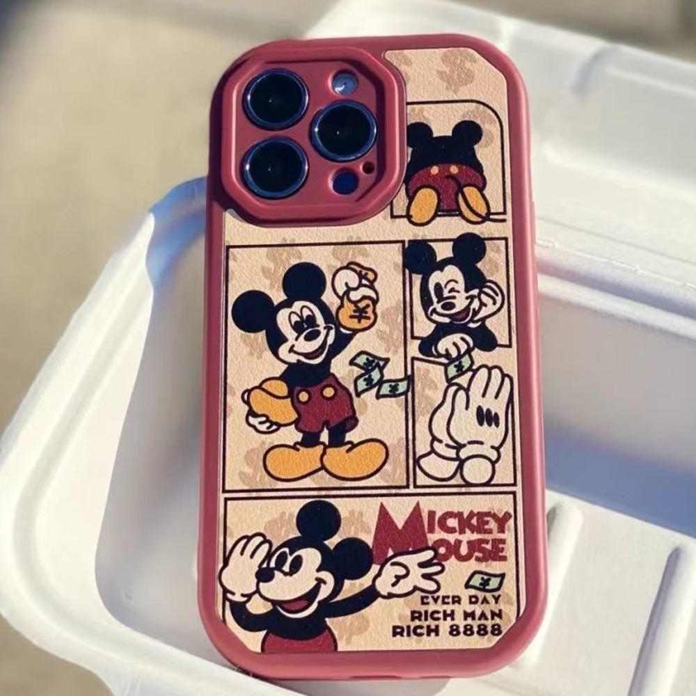 Case Motif Kotak-Kotak Warna Merah Untuk Iphone