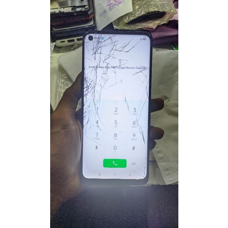 LCD OPPO A53 RETAK GLASS SENTUH LANCAR TESTED