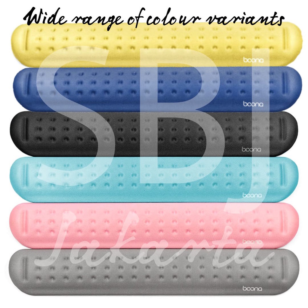 Baona Wrist Pad Memory Foam Keyboard Mouse / Wrist Rest Pad Baona Memory Foam Kualitas Premium