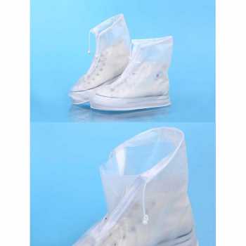 Jas Hujan Sepatu Cover Sepatu Anti Hujan Waterproof Semi Transparent MO