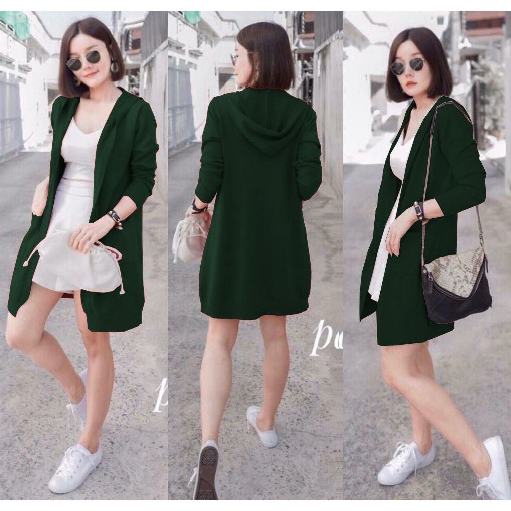 WSE390 - Cardigan Hoodie Rajut Outer Rajut PREMIUM QUALITY LD 100 - 120 CM PJ 80 - 110 CM PREMIUM QUALITY