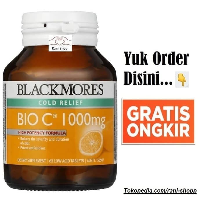 KF955 Blackmores Bio C 1000 mg 1000mg C1000 62 Tabs Vitamin C Vit C
