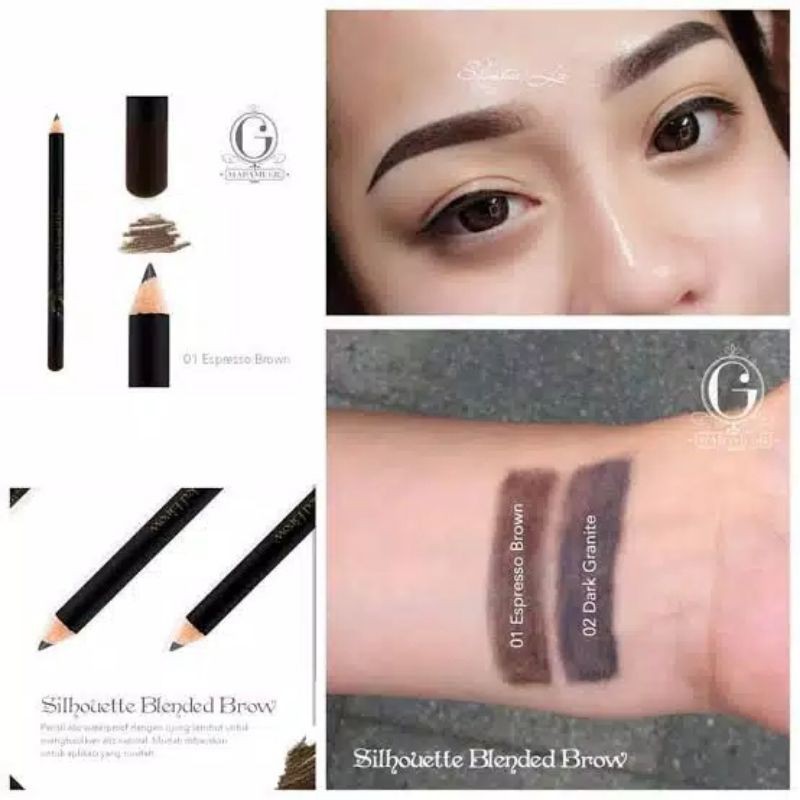 Madame Gie Silhouette Blended Brow Espresso Brown-Madam gie MakeUp Pensil Alis