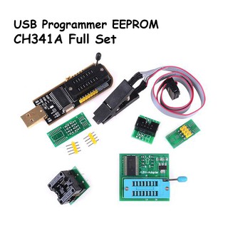 Jual CH341A Clip Jepit Full Set IC EEPROM 24 25 Series Flash BIOS USB