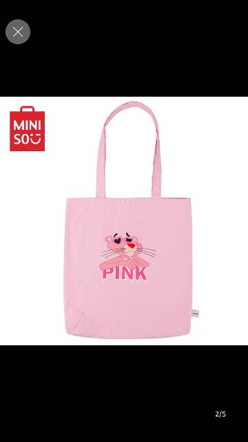 (LOLI-JKT)Bag Tote/ Tas kain Pink PantheR