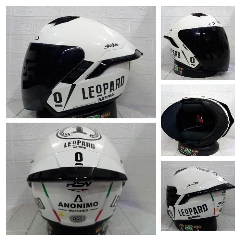 RSV HELM SV300 SOLID WHITE PAKET GANTENG