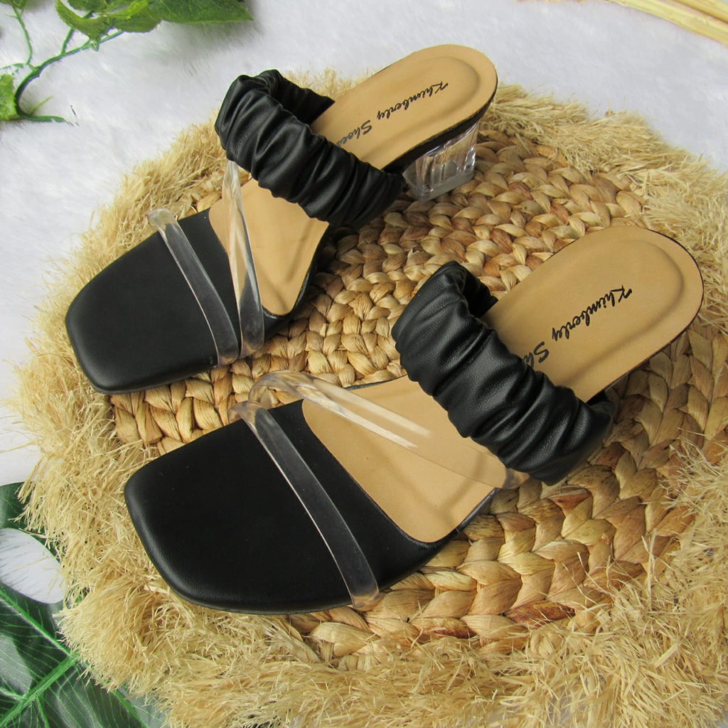 SANDAL HAK KACA WANITA 5CM-AL28