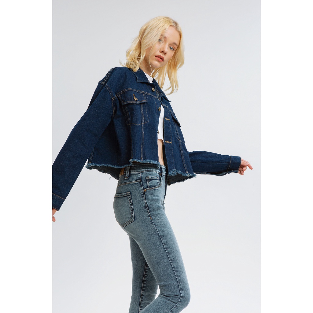 Its Monday Blues Bomb Squad Dara denim jacket