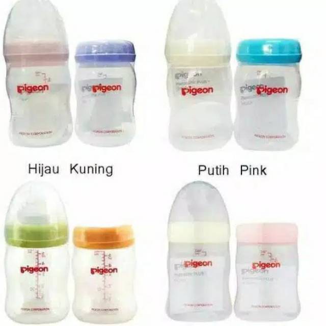 PIGEON - BOTOL SUSU WIDE NECK SOFT TOUCH PERISTALTIC PLUS / BOTOL SUSU BAYI