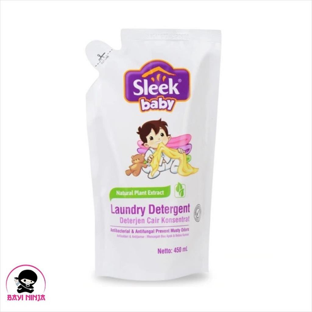 SLEEK Baby Laundry Detergent Deterjen Cair Refill 450 ml Shopee Indonesia