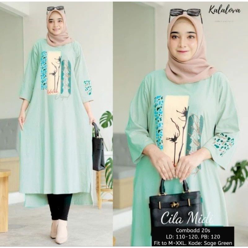 CILA MIDI DRES BAHAN KAOS KATUN COMBED 24s UKURAN LD 110 CM PANJANG DEPAN 102 CM  PANJANG BELAKANG 119 DRES TEBRARU 2022