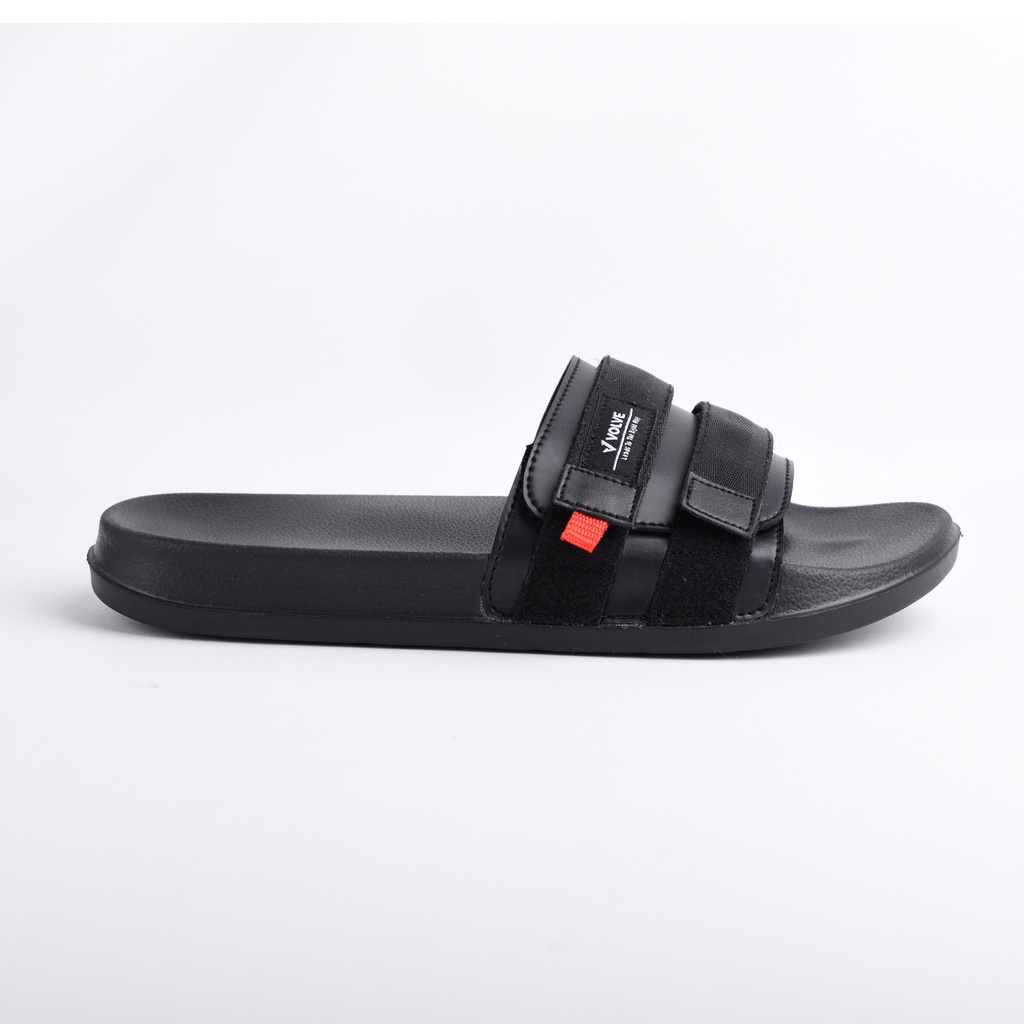 Geta Full Black | Sandal EVA Ringan Slop Santai Simple Pria Men Sendal Footwear | FORIND x Volve