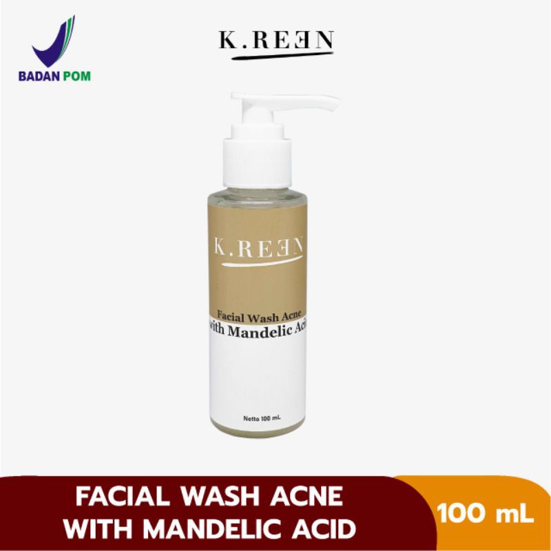 K.REEN FACIAL WASH ACNE WITH MANDELIC ACID 100ML