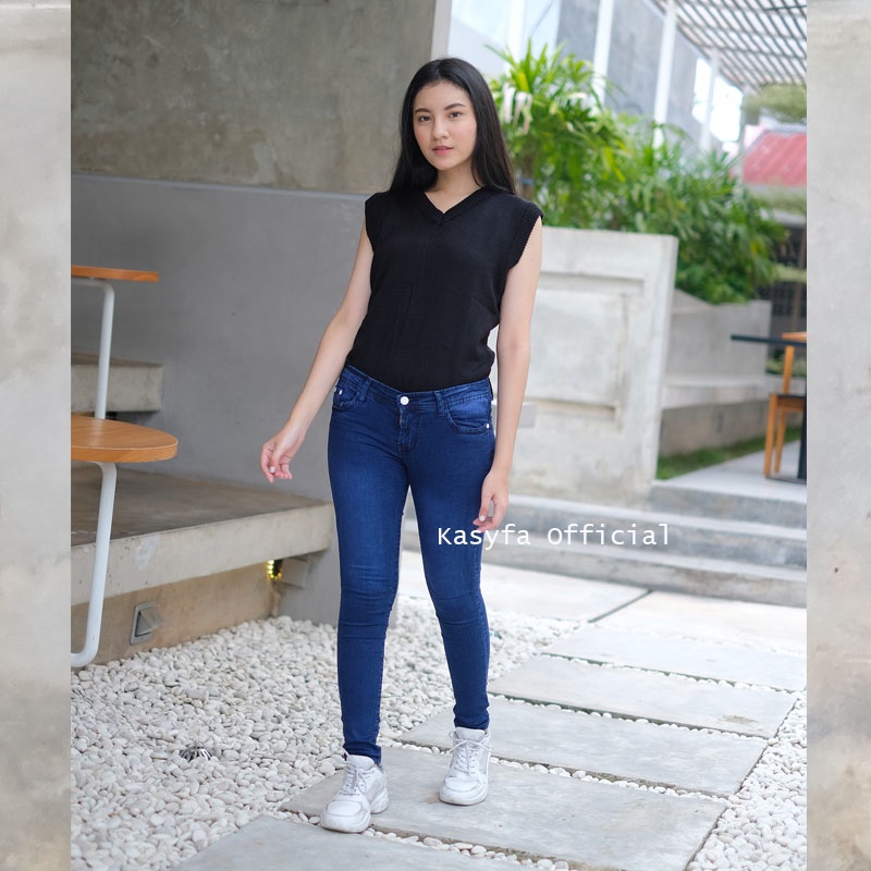 CELANA JEANS PENSIL WANITA // CELANA SKINNY JEANS POLOS