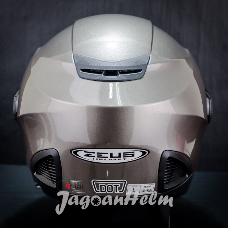 ZEUS Helm ZS611C | DARK SILVER | SOLID ZS 611C DOUBLE VISOR-4