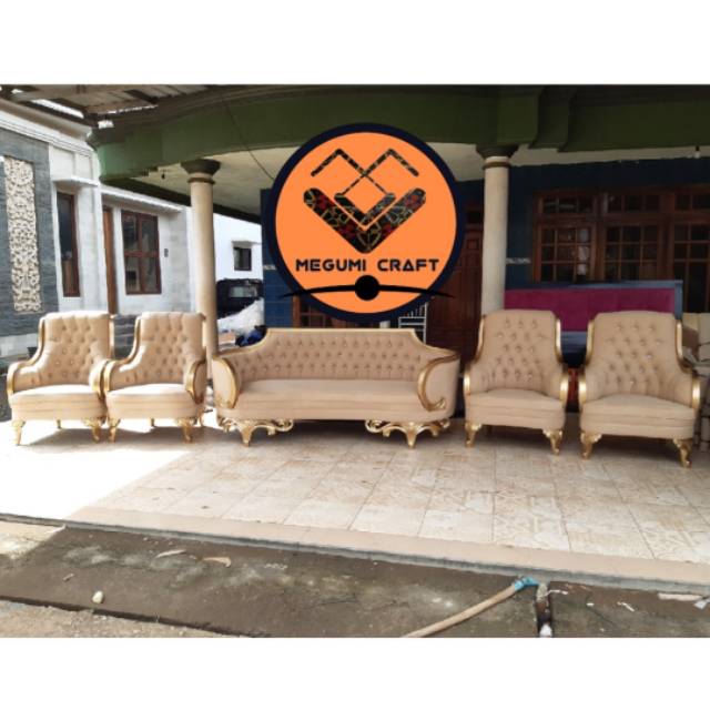 Kursi pengantin mewah sofa pelaminan mebel jepara