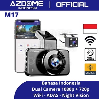 Azdome M17 Dashcam WiFi ADAS 24H Parking Monitoring Dual Camera HD