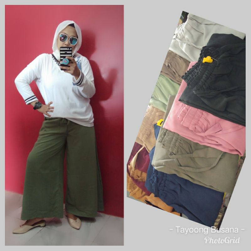 Ready Celana Kulot Pants Wanita BAHAN LADY ZARA PREMIUM TERMURAH