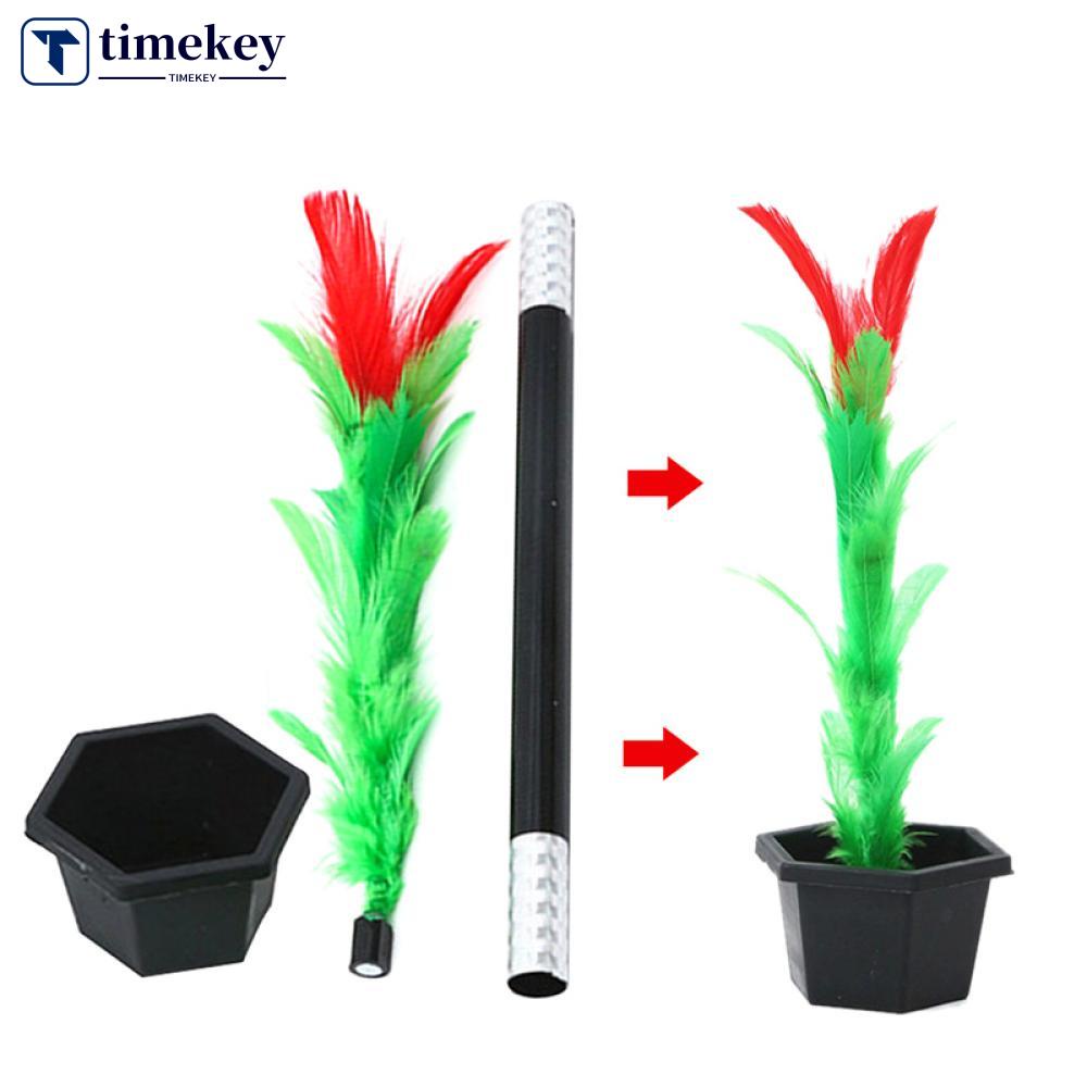 Timekey 1 Set Mainan Trik Sulap Jalanan Model Tongkat Menjadi Bunga Untuk Anakdewasa J1M7