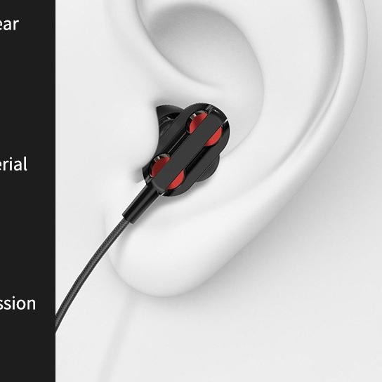 ➭ YLV MT23 Headset Handsfree Earphone Double Sound Headset Hi Fi Stereo Universal SPORTS JB11 Earpho