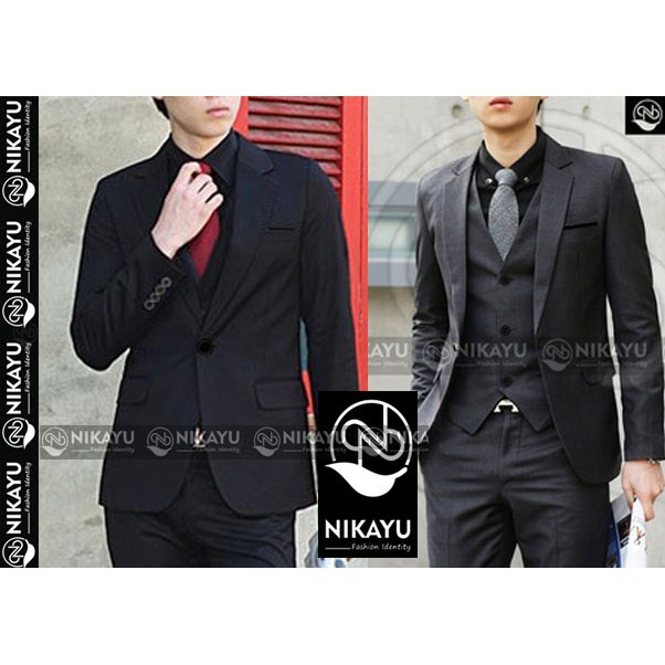 Blazer Abu Milenial / Jas Cowok Korean Style / Jas Santai / Jas N JD978  Ramos Premium -     Style