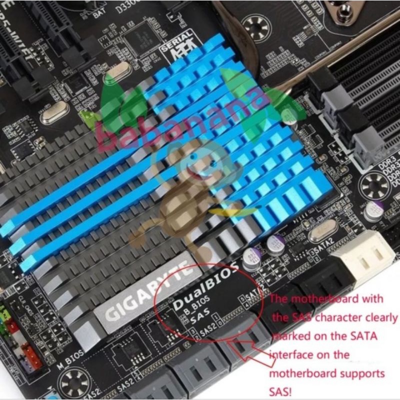 Konverter sas to sata card hdd ssd adapter motherboard hardisk server