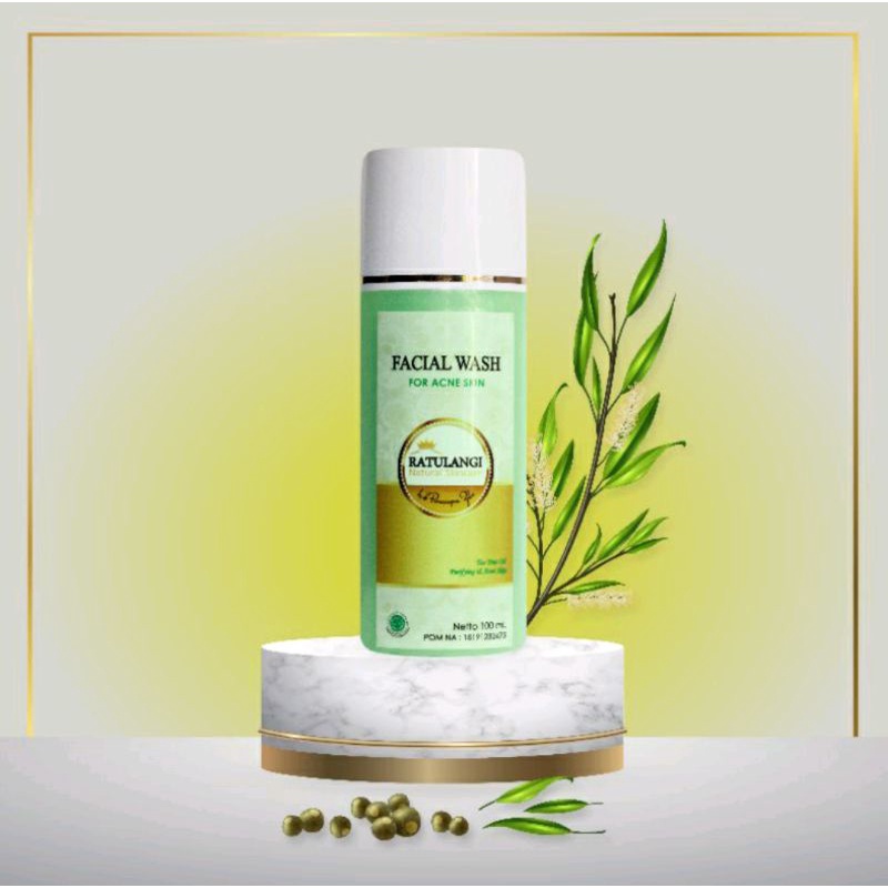 Sabun Jerawat Ratulangi Natural Skincare - Facial Wash Acne - Sabun Acne
