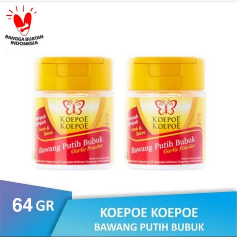 

bawang putih bubuk koepoe koepoe / garlic powder 64gr