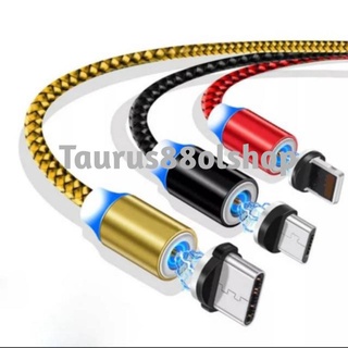 kabel casan magnet 3in1 kabel 3in1 micro USB type C iphone kabel 3 kepala magnetic charging cable