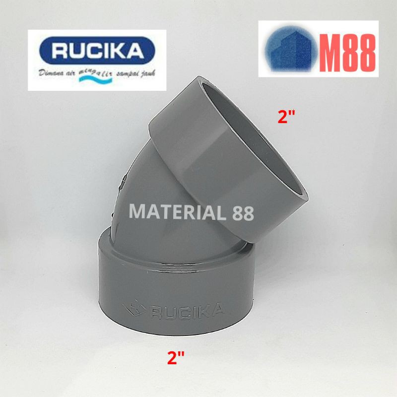 Jual Keni 45 Derajat 2 Inch D RUCIKA Elbow Knie Knee L 2 Inch