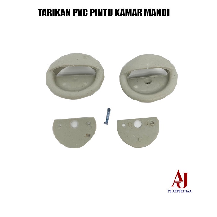 Tarikan Pintu Kamar Mandi PVC Handle Pegangan Pintu Plastik WC Toilet Tarikan Pintu Plastik