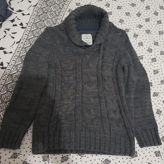 Jaket Wanita jaket preloved wanita rajut merk tom tailor original LD 90CM(Y8G7)