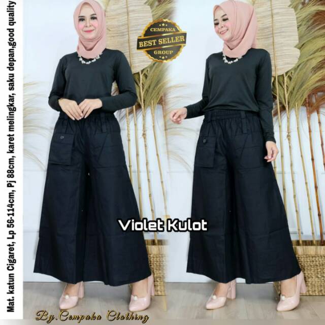 Kulot Jeans Violet By Cempaka CLOTHING Ori Solo