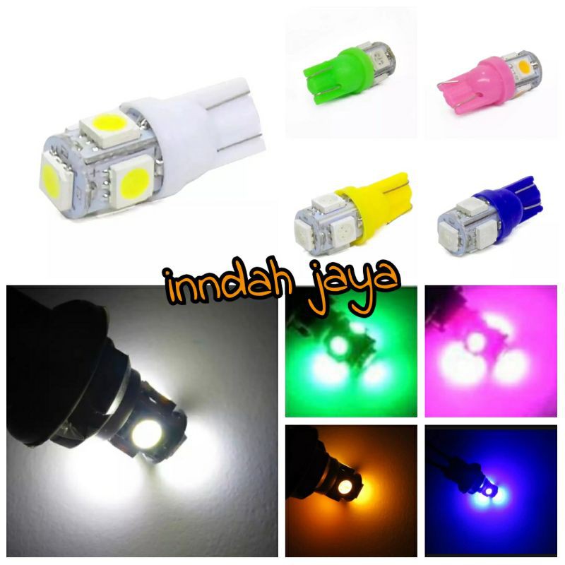 Lampu Led T10 Senja 5 Led Lampu Led Senja Mobil/Mobil