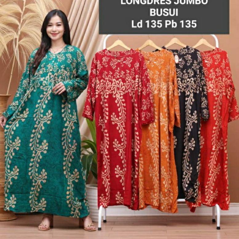 LONGDRESS CAP/ LONGDRESS BATIK CAP/LONGDRESS BUSUI / LONGDRESS JUMBO BUSUI BATIK CAP/ LONGDRESS  KEK
