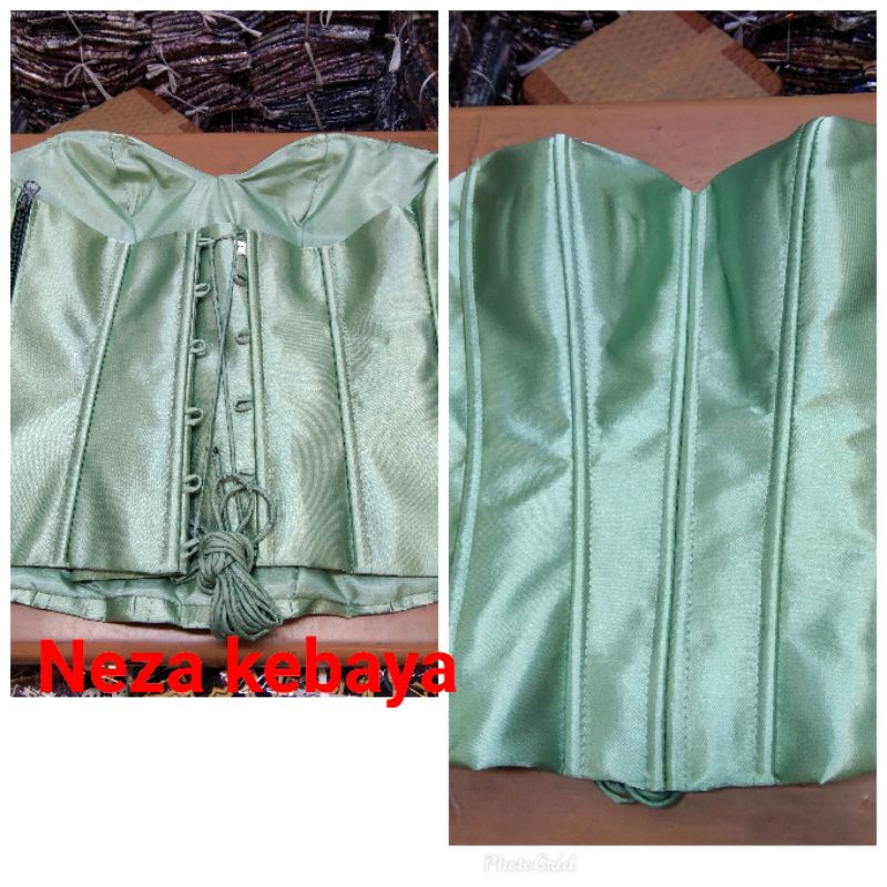 Bustier satin wardah/bustier jumbo/kamisol satin murah/daleman kebaya