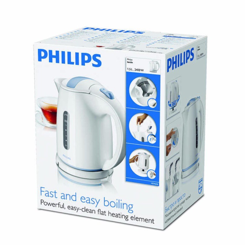 PHILIPS Kettle Listrik Teko Pemanas Air 1.5 Liter - HD4646