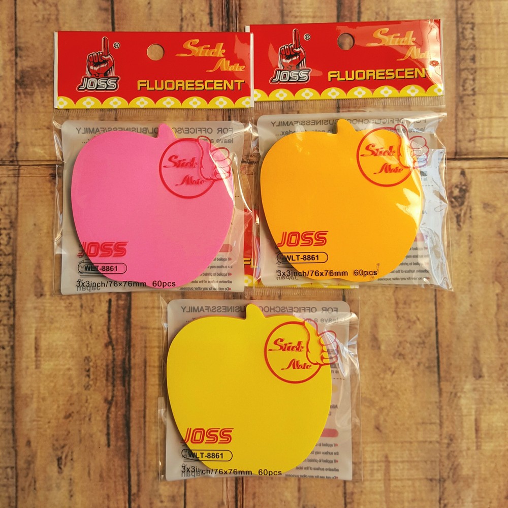 Sticky Notes Kertas - Book Marker Joss Fluorescent 3x3 Inch