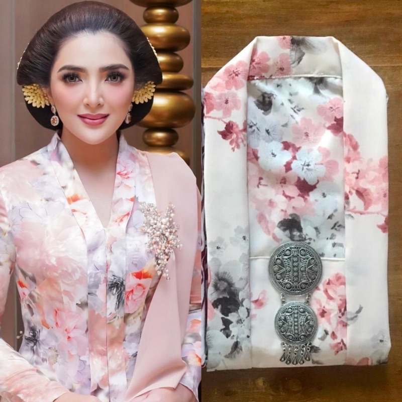 NEW ATASAN BAJU KEBAYA WANITA KARTINI ENCIM BATIK KONDANGAN PAKAIAN TRADISIONAL SERAGAM KANTOR JUMBO