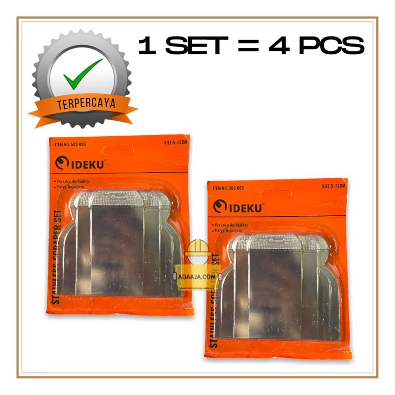 Scraper Kapi Cat Stainless Tebal 4 PCS