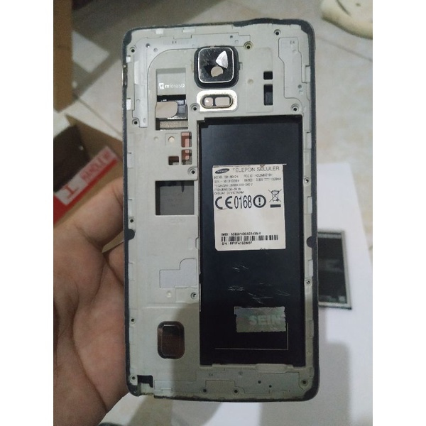 Tutup Mesin + Speaker Samsung Galaxy Note 4 Versi Dual Sim Korea