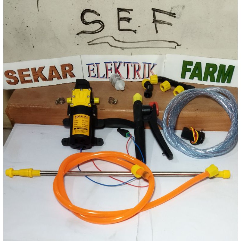PERALATAN LENGKAP UNTUK UPDATE/SPRAYER ELEKTRIK DAN BONUS SELANG BENANG 1M