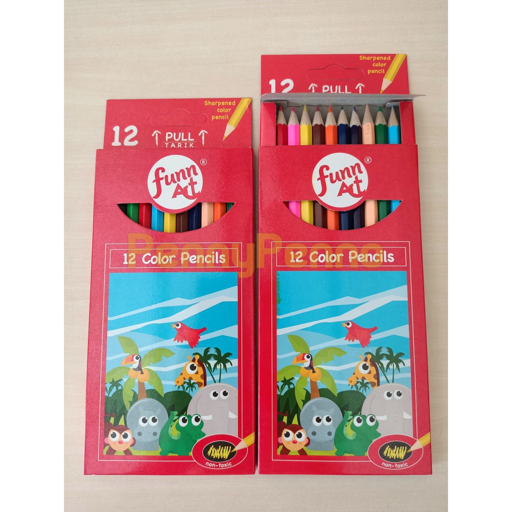 

JC Pensil Warna Panjang 12 Warna Funn Art