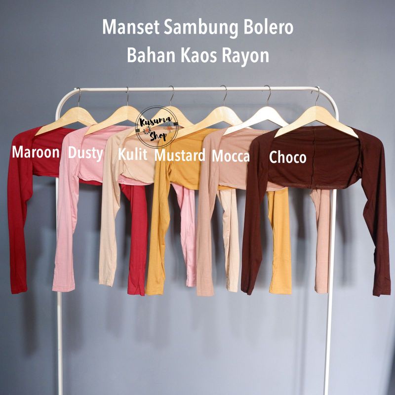 Manset Tangan Sambung Bolero bahan Rayon