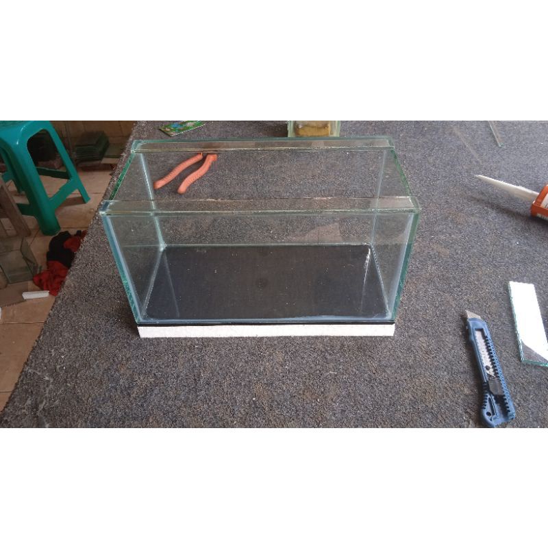 Aquarium mini ikan Chana ikan hias 30x15x15