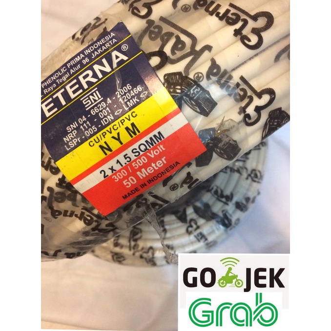 Kabel eterna nym 2x1,5 / kabel engkel / kabel nym / eterna 2 x 1,5