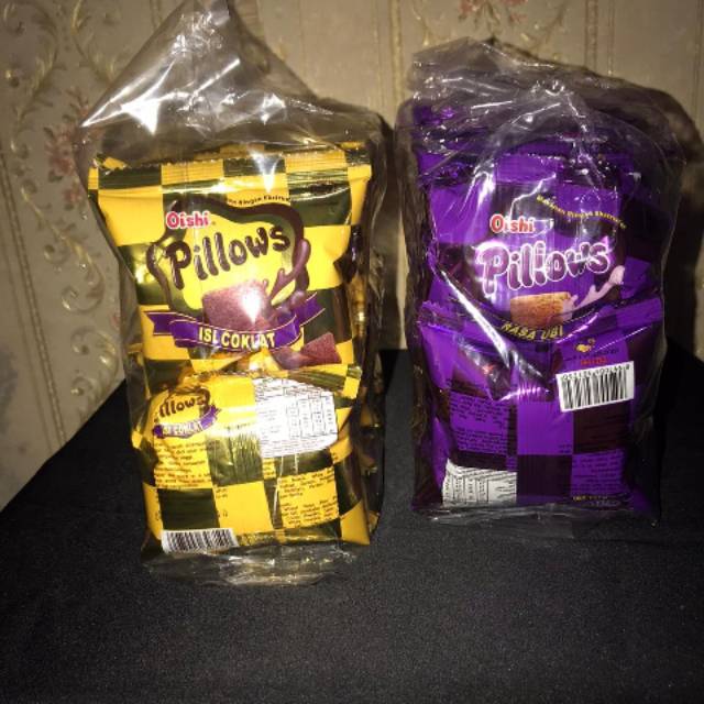 

Pilow Snack Coklat & ubi ungu