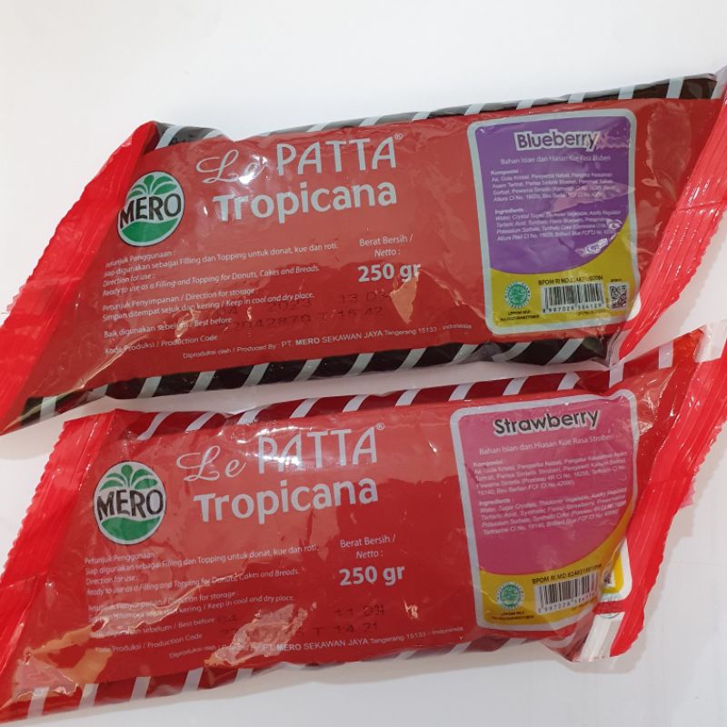 

KEMASAN 250G Selai Le patta tropicana