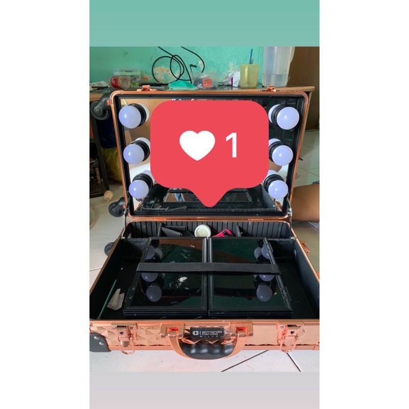 KOPER MAKEUP BEAUTY CASE ARMANDO CARUSO DIAMOND ROSEGOLD